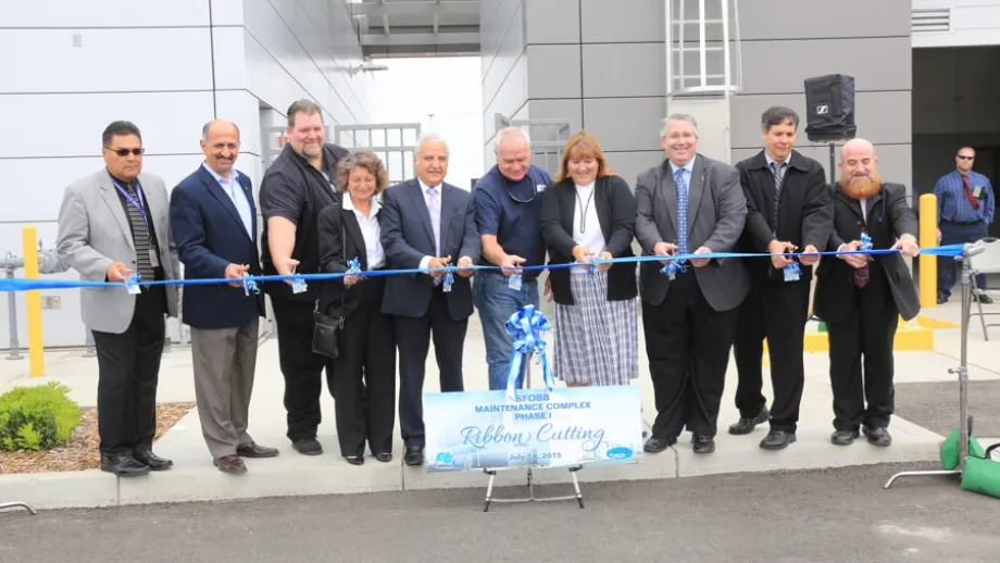 Official ribbon-cutting for the new “green” Bay Bridge maintenance complex