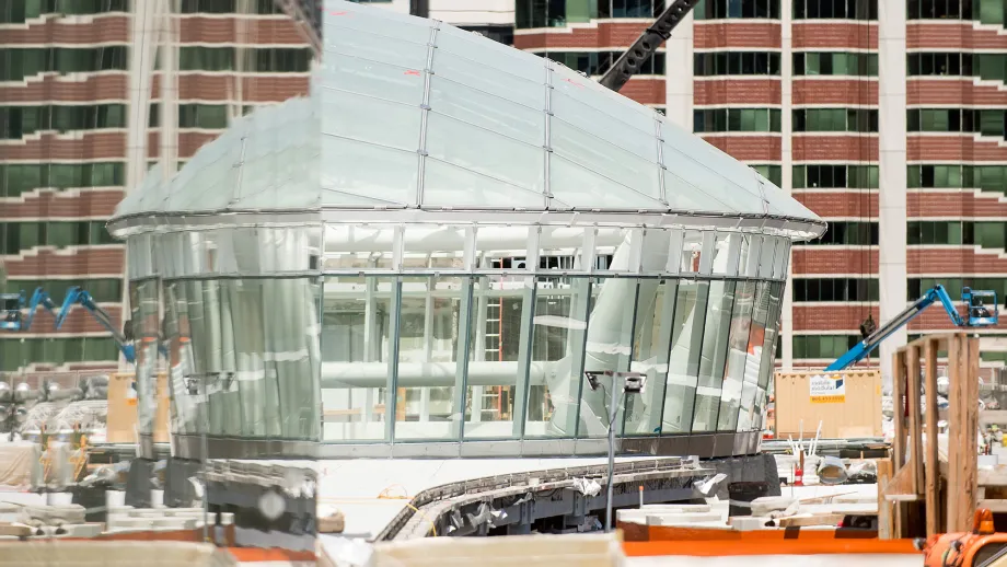 domed structure at transbay transit center