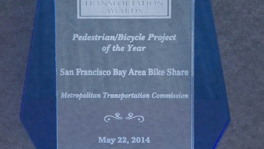 Bay Area Bike Share is one of five MTC-sponsored projects that picked up CTF awards this year. 