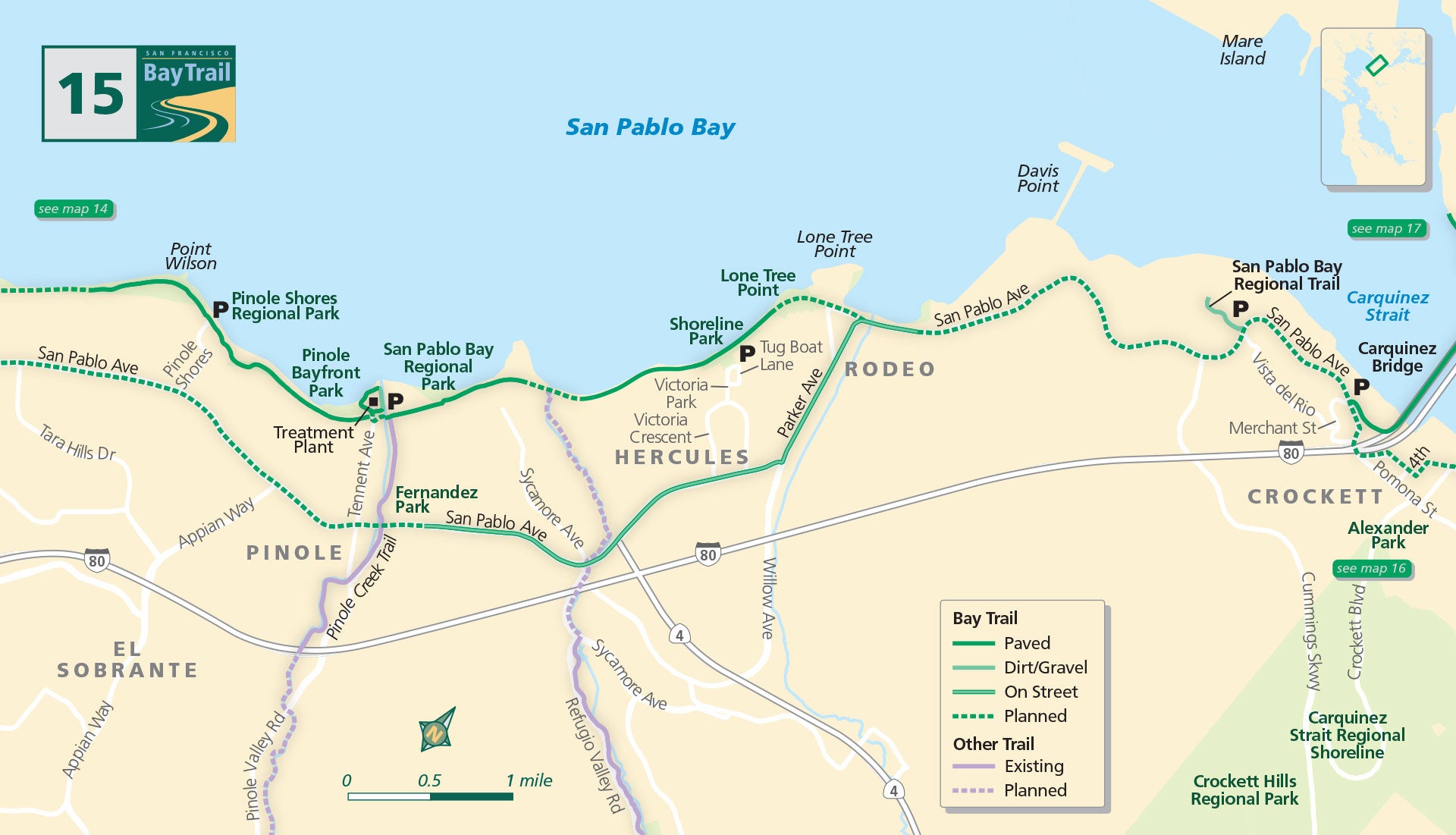 Bay Trail map 15