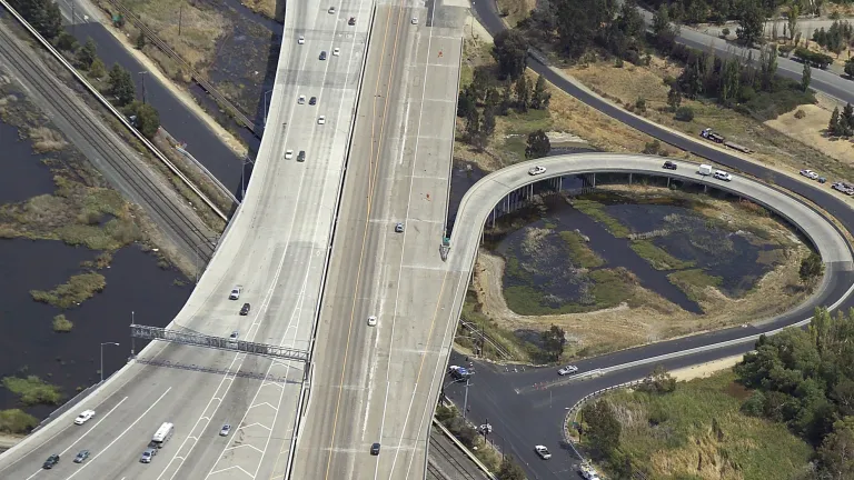 Aerial photo near the Benicia-Martinez Bridge