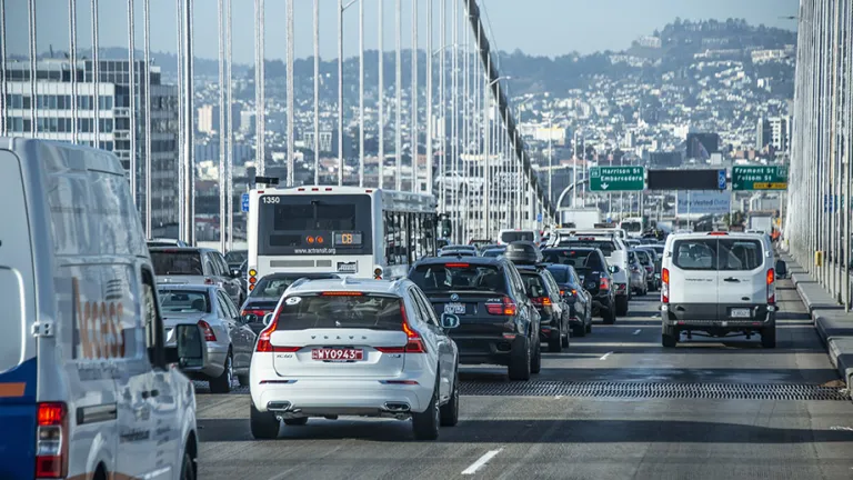 Congestion on the San Francisco-Oakland Bay Bridge.