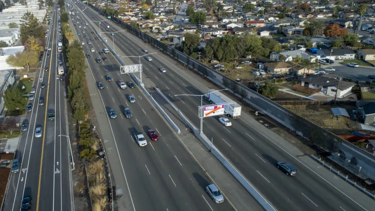 Aerial view of Interstate 880 in Alameda County