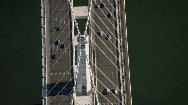 Aerial photo of the San Francisco-Oakland Bay Bridge