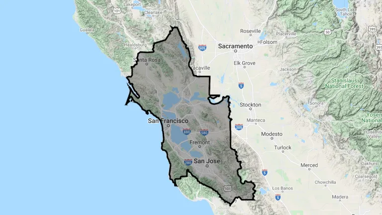 Google image of Bay Area