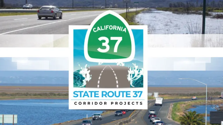 State Route 37 project logo - "Resilient 37."