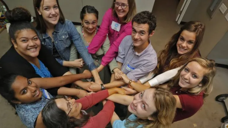 Young environmentalists at the inaugural “YES” conference