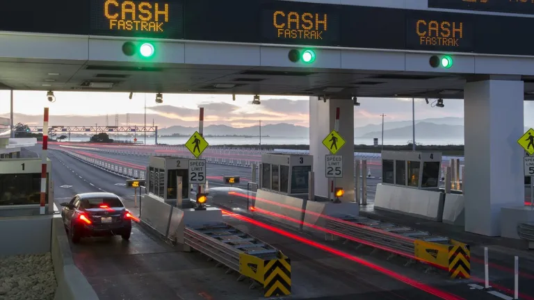 Toll plaza at Bay Bridge
