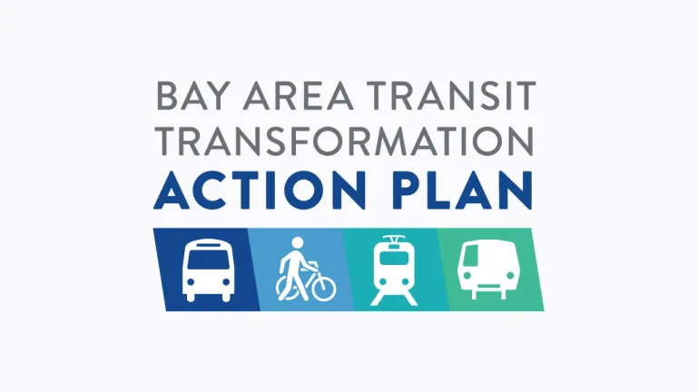 Bay Area Transit Transformation Action Plan logo.