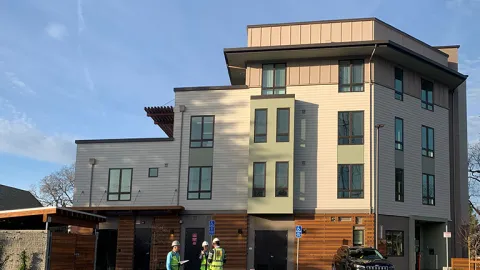 An affordable housing complex - St. Paul’s Commons apartments, in Walnut Creek.