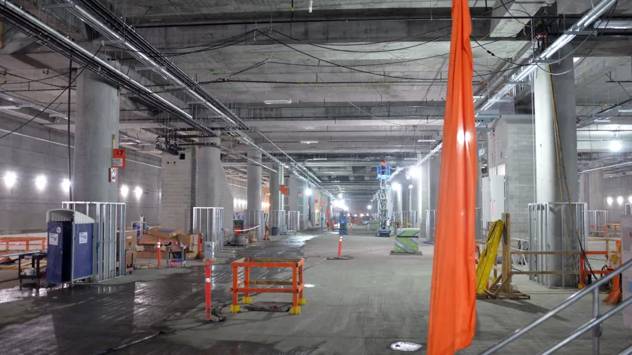 construction site at Transbay Terminal