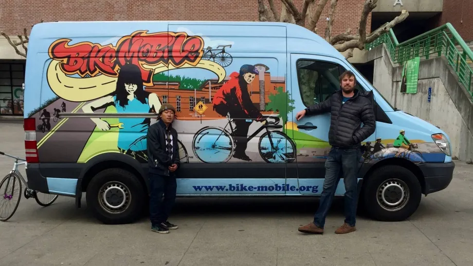 the Bikemobile at the 2018 YES Conference