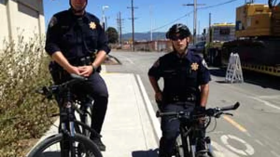 Bicycle police officers
