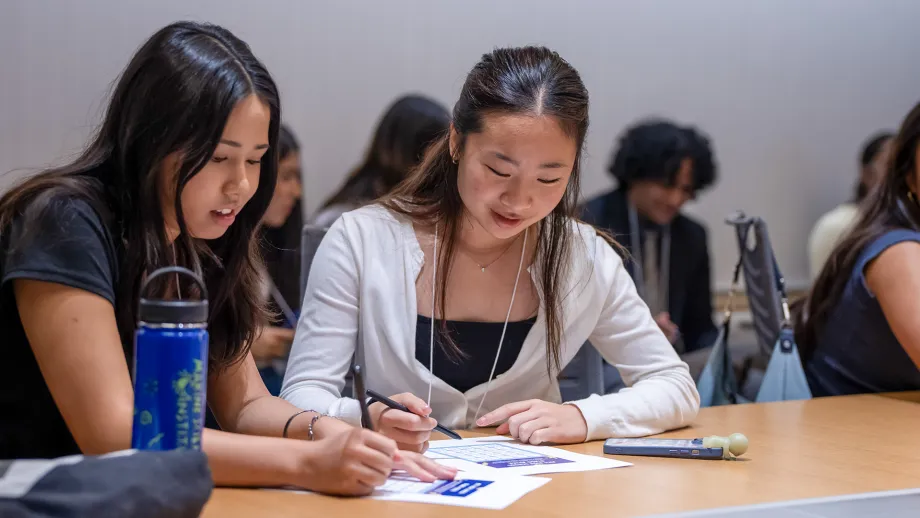 High school students from the 2026 cohort of the Norman Mineta Bay Area Summer Academy.