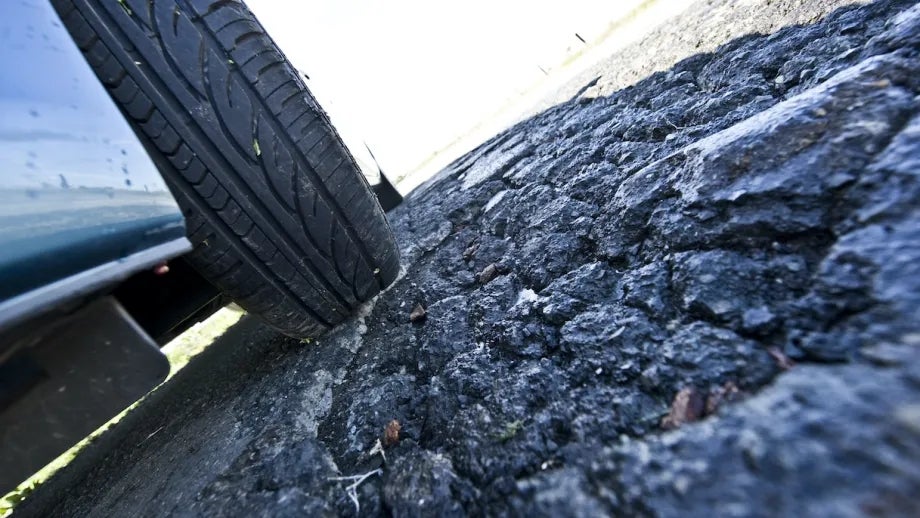 A pothole in Solano County.