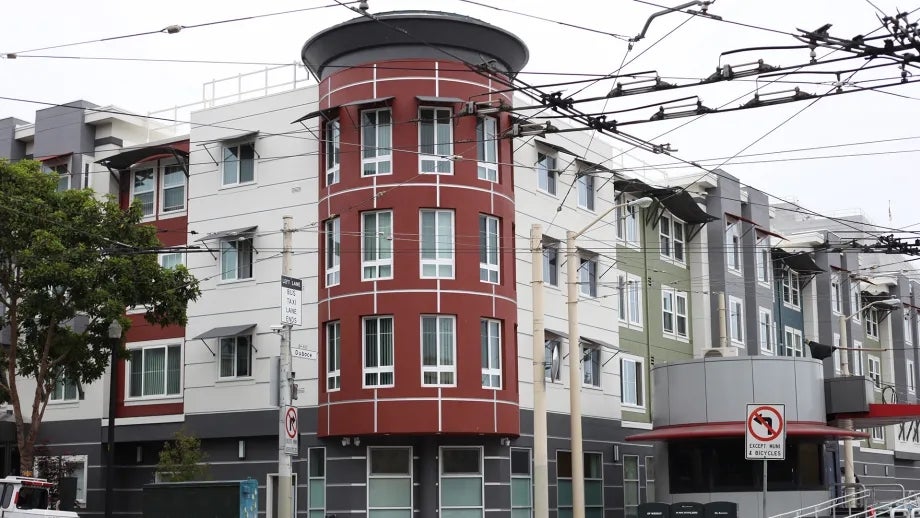 A multi-family affordable housing building in San Francisco.
