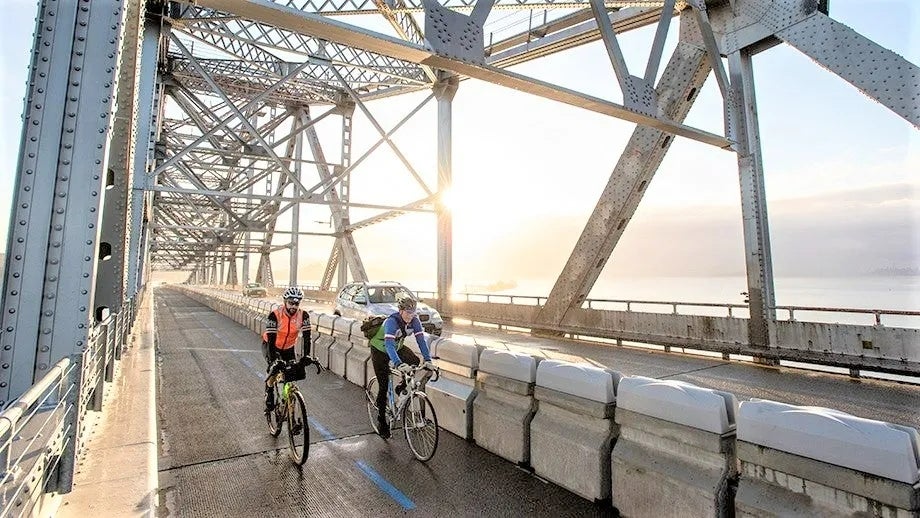Bikers on the Richmond-San Rafael Bridge