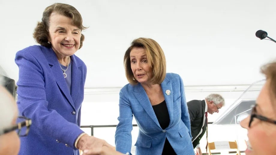 Senator Dianne Feinstein and House Democratic Leader Nancy Pelosi