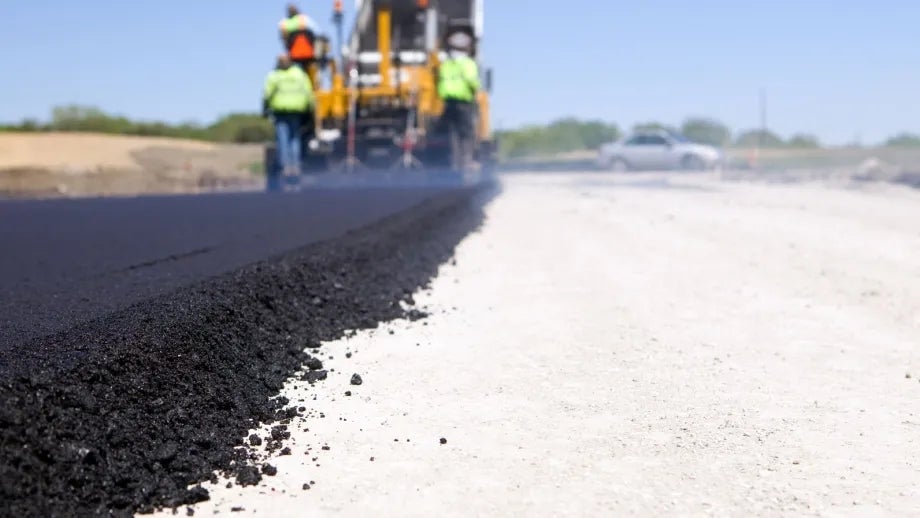 street being paved