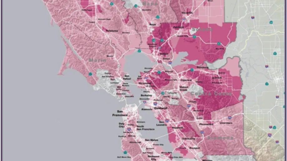 map of Housing Foreclosures In The Bay Area